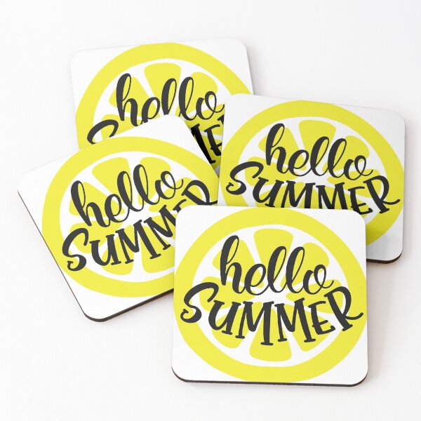 Item preview, Hello Summer Fun Rruits Lemon Juice Fun Funny Swan Love Valentine Summer Gift Art Design Happy Life Apparel Essential Motivation Inspiration Joy Mood  designed and sold by DesignByHeartUK.