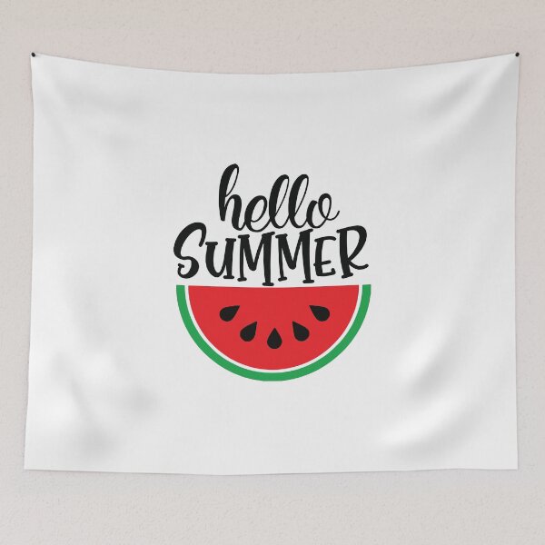 Item preview, Hello Summer watermelon Fun Rruits Juice Fun Funny Swan Love Valentine Summer Gift Art Design Happy Life Apparel Essential Motivation Inspiration Joy Mood  designed and sold by DesignByHeartUK.