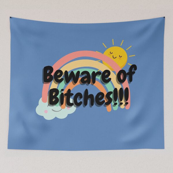 Item preview, Beware of Bitches cute and funny classic by Spacewalker designed and sold by Space--walker.