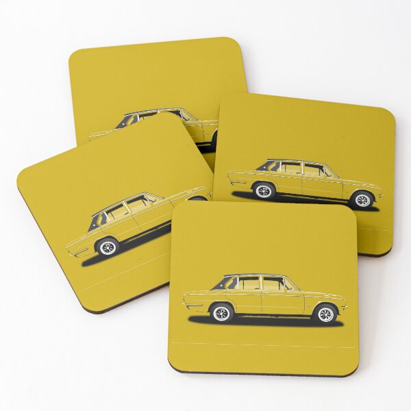 Item preview, Yellow Triumph Classic Car Design Dolly Dolomite Sprint designed and sold by Steve Kidd Art.