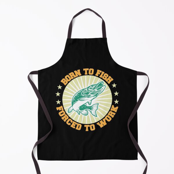 Item preview, Born To Fish Forced To Work - Funny Fishing Quote Saying designed and sold by thecooltable.