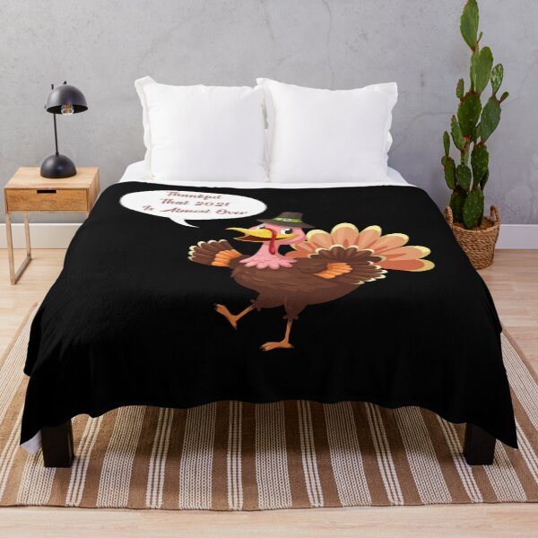 Item preview, Thankful That 2021 Is Almost Over Turkey Funny Thanksgiving Tee designed and sold by mohalaz.