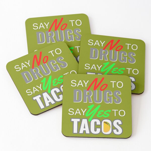 Item preview, say no to drug say yes to tacos shirt designed and sold by hanlynstyle.