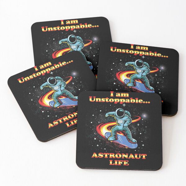 Item preview, Astronaut Riding Skateboard in Space Unstoppable designed and sold by BaseStore.