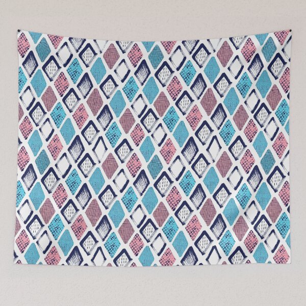 Item preview, Rhombus Pattern, Rhombus Seamless Pattern, Hand Drawn Rhombus Pattern   designed and sold by graphic-genie.