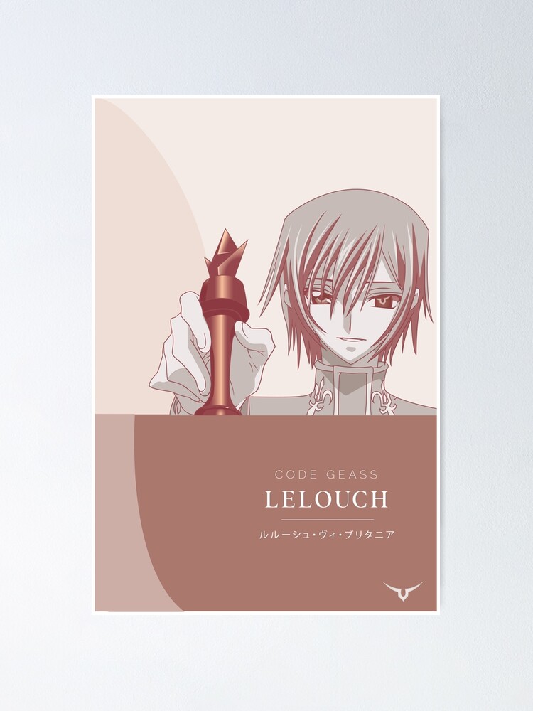 Code Geass Zero Lelouch Japanese Anime Poster – My Hot Posters