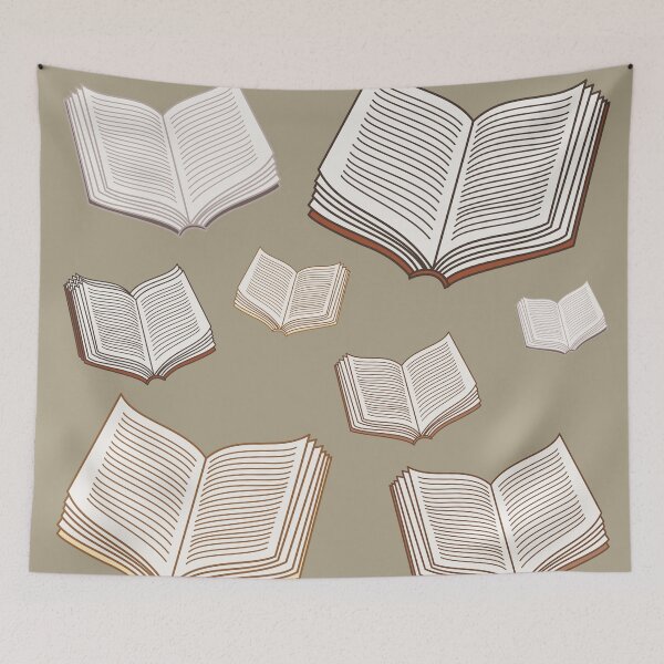 Item preview, Books Pattern designed and sold by lolora.