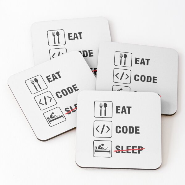 Item preview, eat. code. sleep. (light) designed and sold by bantaam.