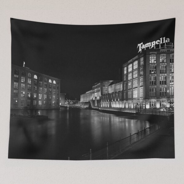 Item preview, Tampella and Tammerkoski 2021 on one October night bw designed and sold by Jouko Lehto Photography.