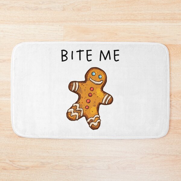 Artikelvorschau, Bite Me Lebkuchenmann Clipart entworfen und verkauft von LiToDesignCo.