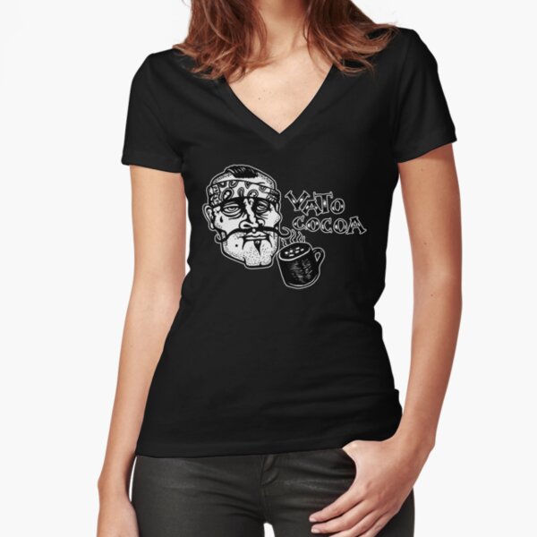 Vato Cocoa Fitted V-Neck T-Shirt