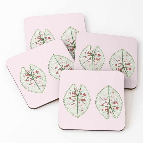 Item preview, Caladium Strawberry Star designed and sold by mooneko.