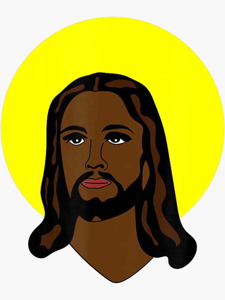 "Black Jesus African American Religious Christian Christmas" Sticker