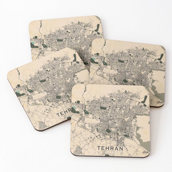 Item preview, Tehran City Map of Iran - Vintage designed and sold by deMAP.