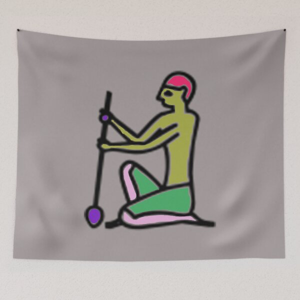 Item preview, Hieroglyphics, Egyptian figure, Colored Hieroglyphics, warrior designed and sold by Nostrathomas66.