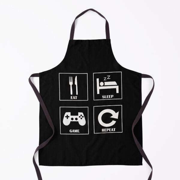 Item preview, Funny Eat Sleep Game Repeat Video Gamer Gift Games Lovers Black theme designed and sold by Panya-Design.