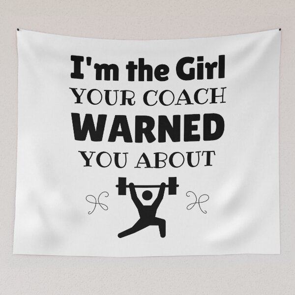 Item preview, Weightlifting: I'm the girl your coach warned you about designed and sold by TheGreenGoat.