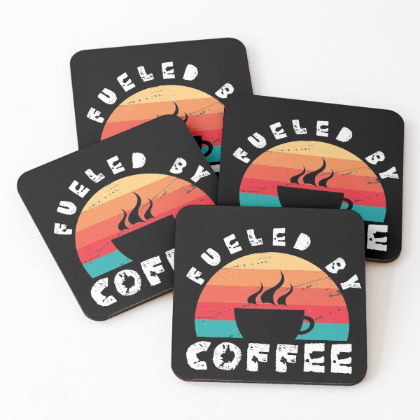 Item preview, Fueled By Coffee Vintage Retro Coffee Slogan designed and sold by jacnotjac.