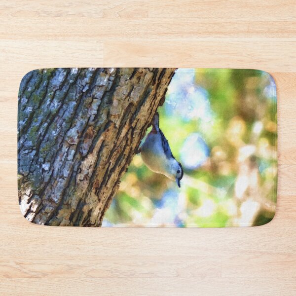 Item preview, White Breasted Nuthatch Watercolor Painting designed and sold by Zurickdesigns.
