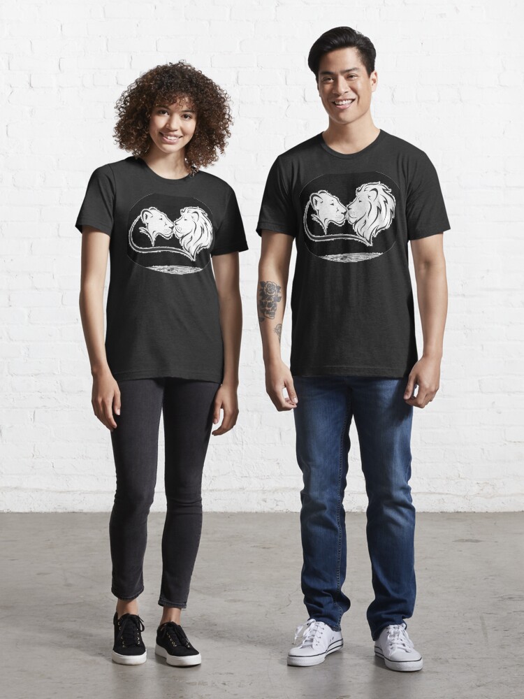 The Queen The King Lion T-shirts a Combinar para Casal