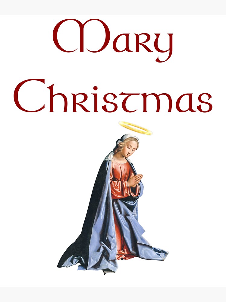 "Mary Christmas" Sticker for Sale by JoyP3aceLove Redbubble Mary Christmas