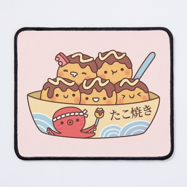 Item preview, Kawaii Japanese Food Takoyaki Octopus Balls designed and sold by rustydoodle.