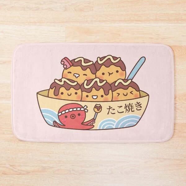 Item preview, Kawaii Japanese Food Takoyaki Octopus Balls designed and sold by rustydoodle.