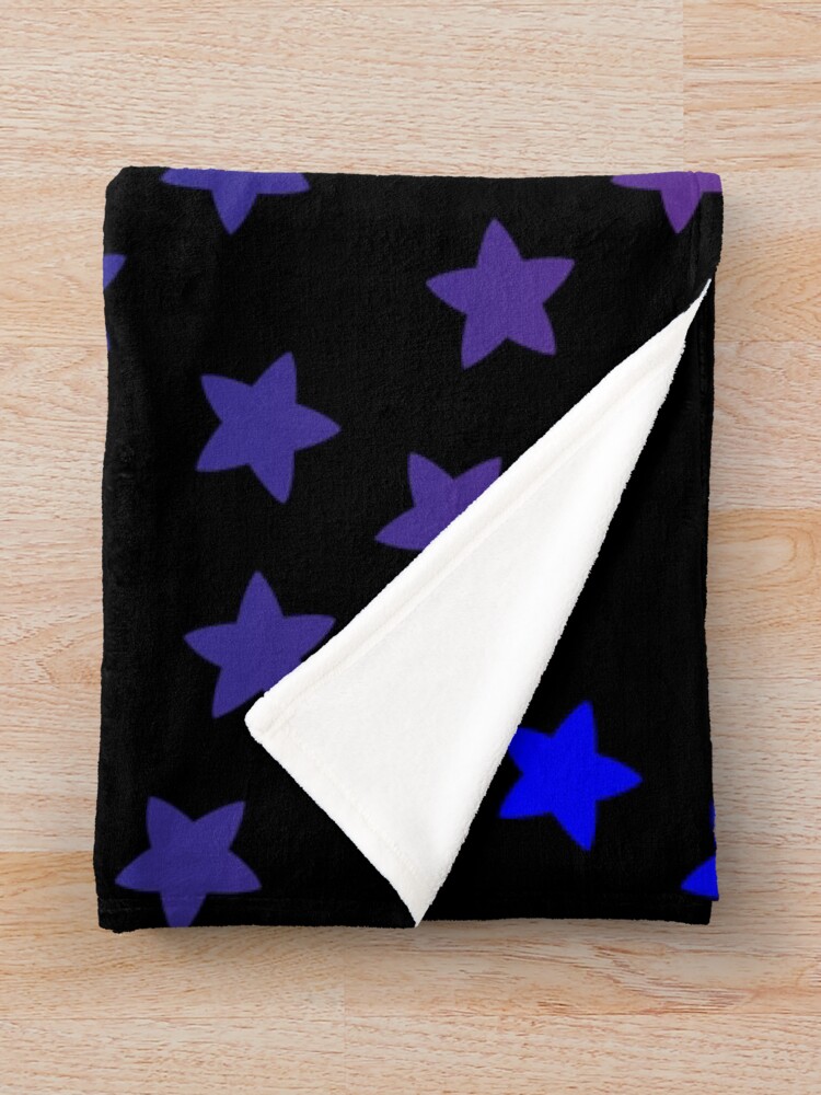 Thumbnail 3 of 6, Throw Blanket, Colorful Stars designed and sold by SabinesWorld.