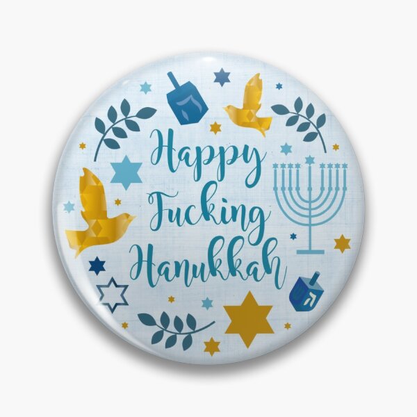 Item preview, Happy Fucking Hanukkah designed and sold by KrisInStitches.