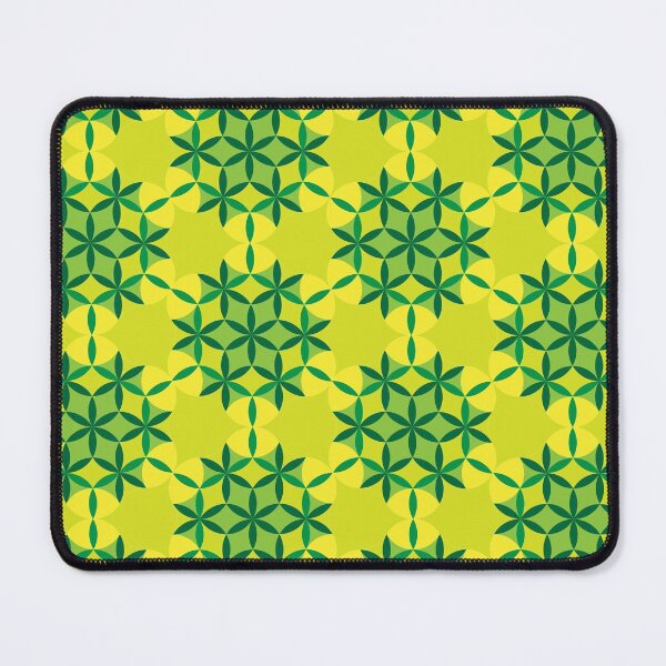 Item preview, Green and Yellow Seed of life pattern designed and sold by kallyfactory.