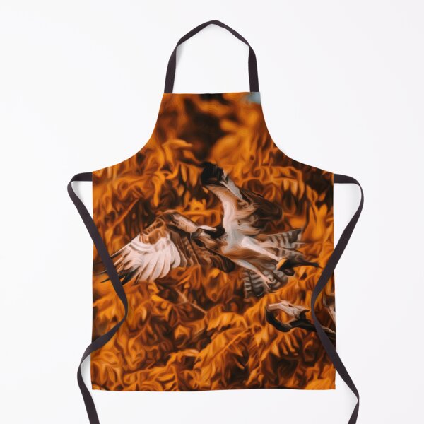 Item preview, Osprey in Flight Autumn Oil Painting designed and sold by Zurickdesigns.
