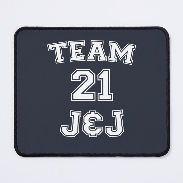 Item preview, Vaccine pride: Team J&J (white college/varsity jersey typeface) designed and sold by Ofeefee.