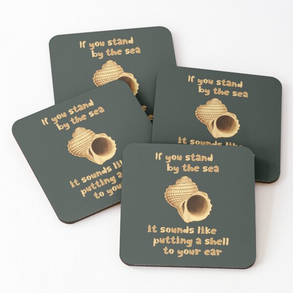 Item preview, If you stand by the sea, it sounds like putting a shell to your ear designed and sold by SolidEarthArt.