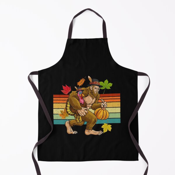Item preview, Pilgrim Bigfoot Turkey Retro Sasquatch Thanksgiving Day designed and sold by Dressed For Duty.