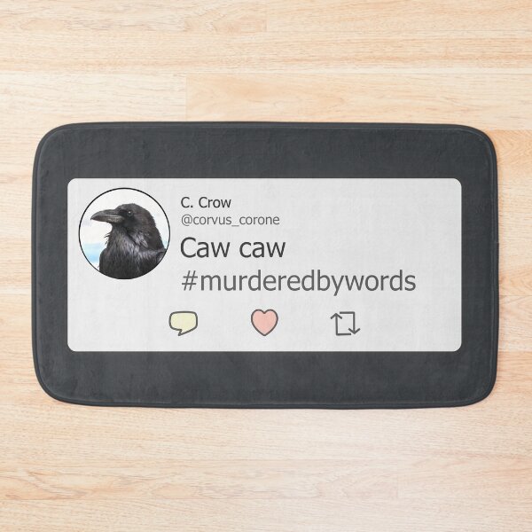 Item preview, Tweets From a Crow - Corvus Corone Discovers a Murder Most Foul... designed and sold by Spammabelle.