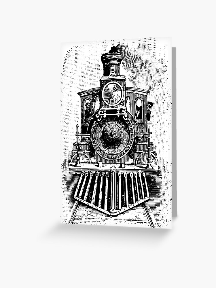 Tarjetas de felicitación «Tren Locomotora Vintage - Frente a la cara» de cartoon | Redbubble Tarjetas de felicitación «Tren Locomotora Vintage - Frente a la cara» de cartoon | Redbubble