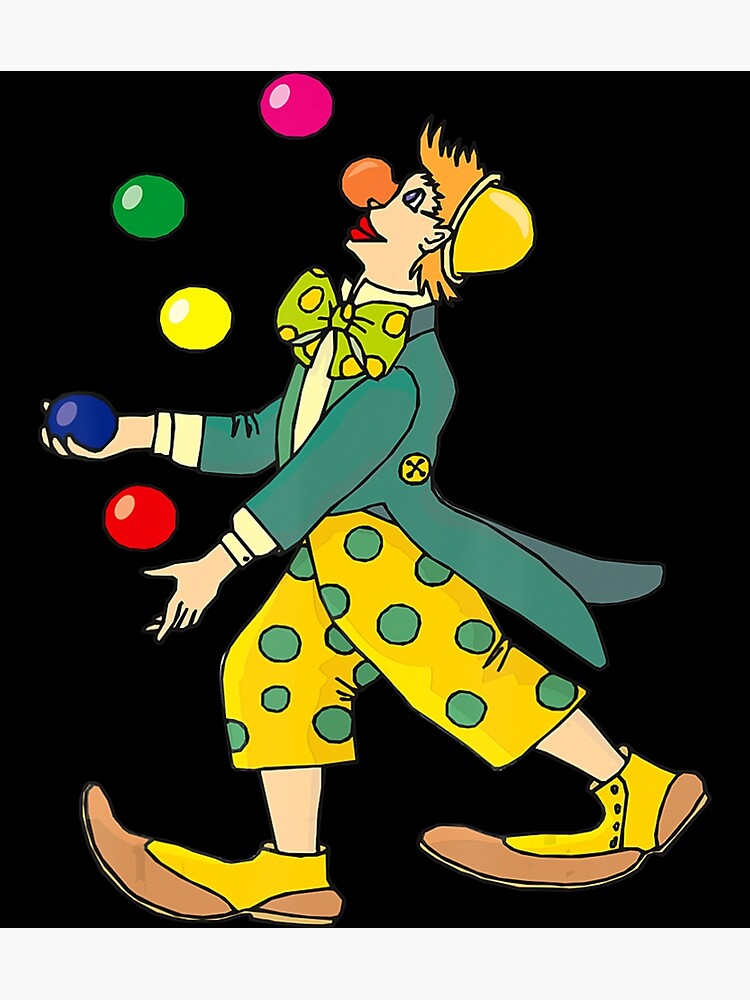 Clown Juggling T-Shirt Juggler Balls Jester Circus Comedy Clown Juggling T-Shirt Juggler Balls Jester Circus Comedy