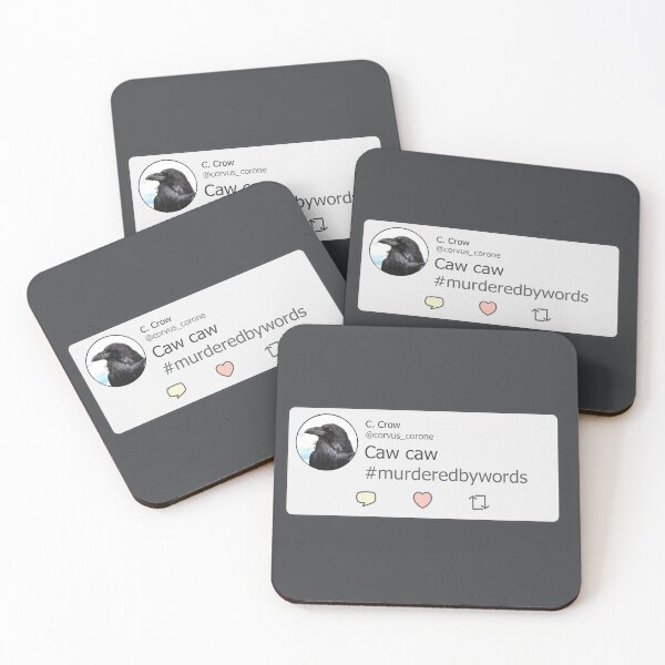 Item preview, Tweets From a Crow - Corvus Corone Discovers a Murder Most Foul... designed and sold by Spammabelle.