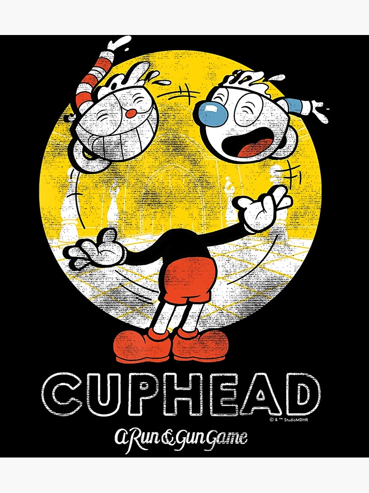 Cuphead Poster Speedrun Cuphead Poster Wall Art Sticky Poster