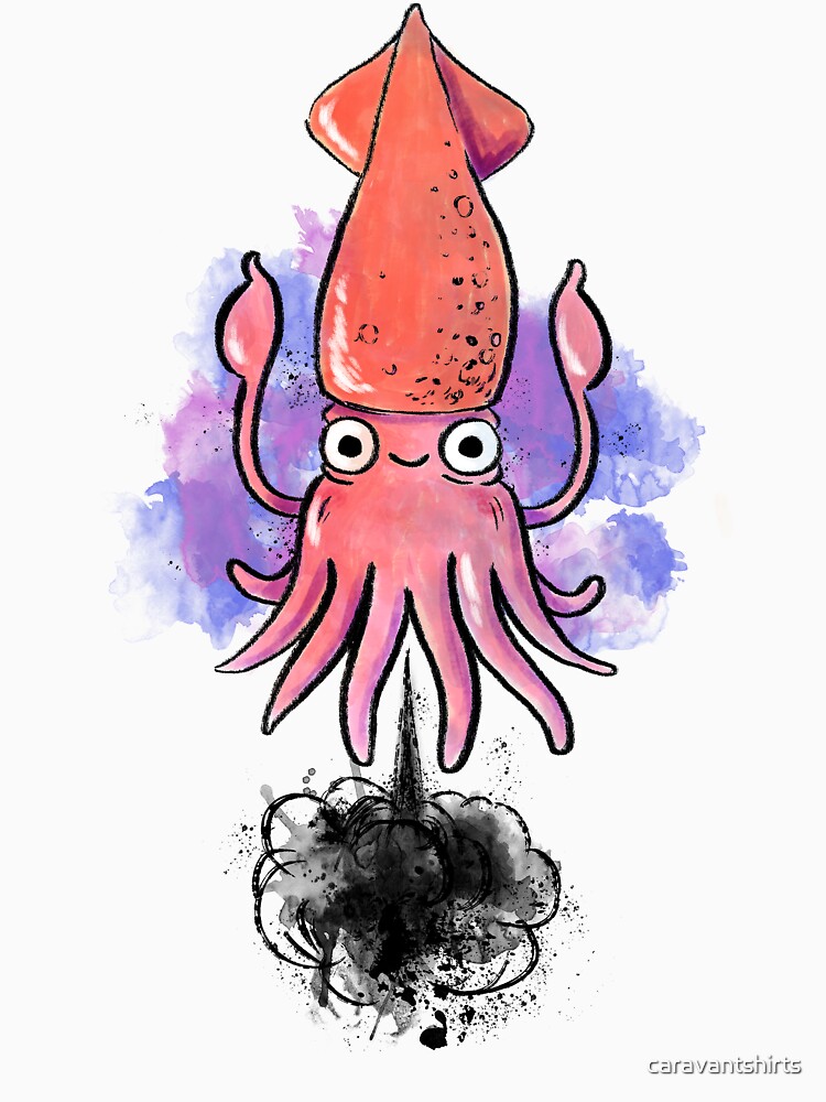 "SQUID INK" T-shirt for Sale by caravantshirts | Redbubble | squid t