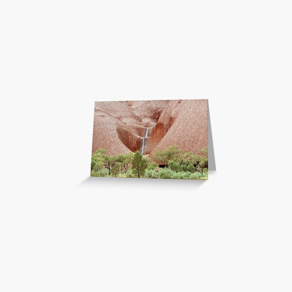 Rain on Uluru Greeting Card