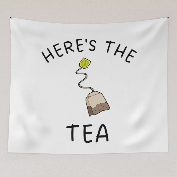 Item preview, Here's the Tea - Teabag Design designed and sold by LiToDesignCo.