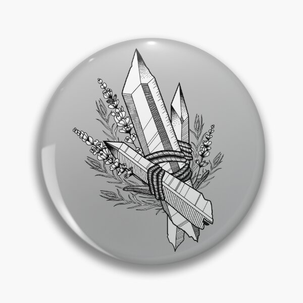 Item preview, Crystal Herb Bundle Tattoo designed and sold by MyOwnFairytales.