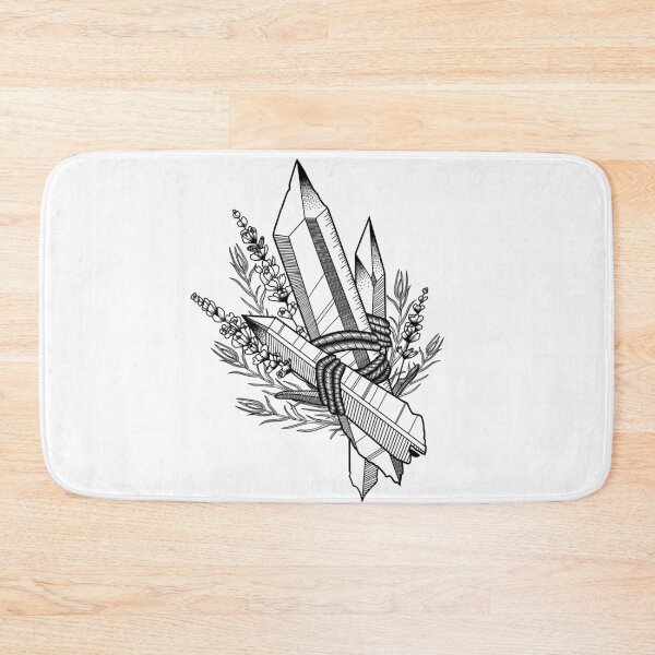 Item preview, Crystal Herb Bundle Tattoo designed and sold by MyOwnFairytales.