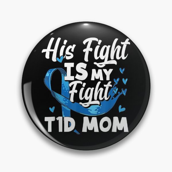Item preview, Womens His Fight Is My Fight T1D Mom Diabetes Awareness designed and sold by Delores Kinder.