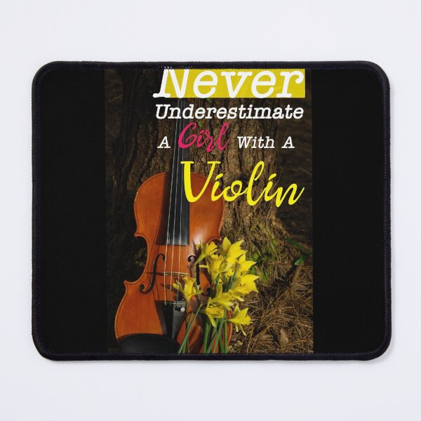 Item preview, Never Underestimate A Girl With A Violin designed and sold by NawalMagdy.