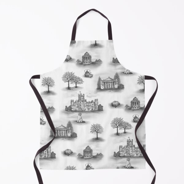 Item preview, Black and Gray Downton Abbey Toile designed and sold by Sharilea.