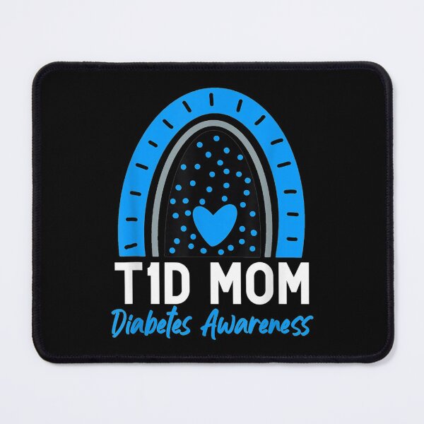 Item preview, World Diabetes Day Clothes T1D Type 1 Diabetes Mom Rainbow designed and sold by Delores Kinder.