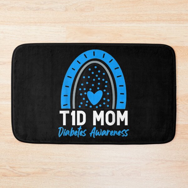 Item preview, World Diabetes Day Clothes T1D Type 1 Diabetes Mom Rainbow designed and sold by Delores Kinder.