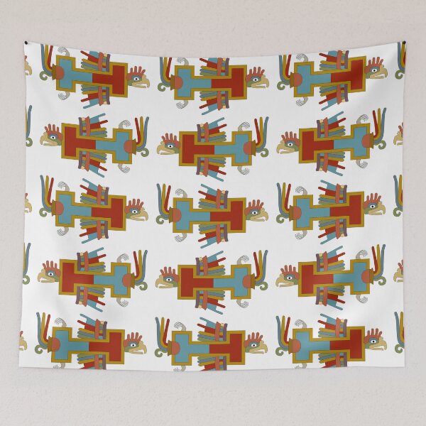 Item preview, Aztec geometric parrot "precolumbian 34" designed and sold by vincentbiollaz.